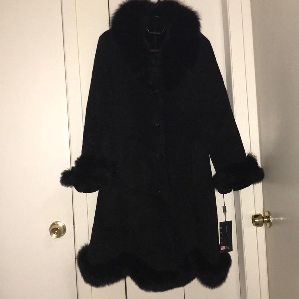 Black Suede Coat by KNOLES & CARTER London